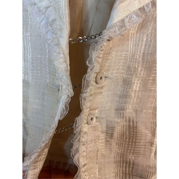 Spiegel pail yellow Button Up Coat Jacket Blazer Size 8 (4503) - Picture 3 of 6